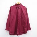 IZOD 長袖シャツ バーガンディ XL | 古着
