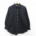 ラルフローレン 90s 長袖シャツ ANDREW ブラック XL | 古着