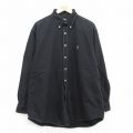 ラルフローレン 90s 長袖シャツ ワンポイントロゴ ブラック XL | 古着
