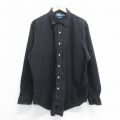 ラルフローレン 90s 長袖シャツ ワンポイントロゴ ブラックストライプ XL | 古着