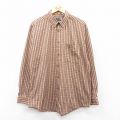 エルエルビーン 90s 長袖シャツ ブラウンチェック XL | 古着