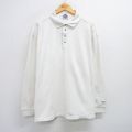 リーボック 長袖ポロシャツ ワンポイント ホワイト XL | 古着