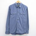 XL★古着 エディーバウアー 長袖 ブランド シャツ メンズ 大きいサイズ 紺 ネイビー 25jun28 中古 トップス