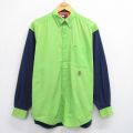 トミーヒルフィガー 90s 長袖シャツ ワンポイント グリーン XL | 古着