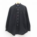 XL★古着 ラルフローレン Ralph Lauren 長袖 ブランド シャツ メンズ 90年代 90s ワンポイントロゴ YARMOUTH オックスフォード コットン ボタンダウン 黒 ブラック 25aug09 中古 トップス