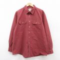 XL★古着 エルエルビーン LLBEAN 長袖 ブランド シャツ メンズ 00年代 00s コットン エンジ系 25aug22 中古 トップス