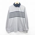 XL★古着 エアロポステール AEROPOSTALE 長袖 ブランド ラガー シャツ メンズ 大きいサイズ コットン グレー 霜降り 25sep02 中古 トップス