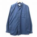 XL★古着 エルエルビーン LLBEAN 長袖 ブランド シャツ メンズ 00年代 00s 大きいサイズ ロング丈 コットン ボタンダウン 紺 ネイビー 25sep02 中古 トップス