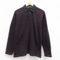 S★古着 ランズエンド 長袖 ブランド ラガー シャツ メンズ コットン エンジ系他 25sep05 中古 トップス