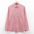 M★古着 リーバイス Levis 長袖 ブランド シャツ メンズ 90年代 90s 赤系他 レッド ストライプ 25sep09 中古 トップス