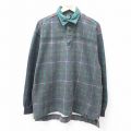 XL★古着 ドッカーズ 長袖 ブランド ラガー シャツ メンズ 90年代 90s コットン 緑他 グリーン チェック 【spe】 25oct03 中古 トップス