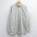【20%OFF】XL★古着 エルエルビーン LLBEAN 長袖 ブランド シャツ メンズ 00年代 00s 大きいサイズ ロング丈 コットン ボタンダウン 白系他 ホワイト チェック 25oct14 中古 トップス