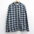 【20%OFF】XL★古着 ギャップ GAP 長袖 ブランド シャツ メンズ 00年代 00s コットン 紺他 ネイビー チェック 25oct14 中古 トップス