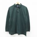 【20%OFF】L★古着 ギャップ GAP 長袖 ブランド ポロ シャツ メンズ 90年代 90s コットン 緑 グリーン 25oct23 中古 トップス