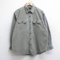 XL★古着 ギャップ GAP 長袖 ブランド シャツ メンズ 00年代 00s コーデュロイ コットン 茶系 ブラウン 25nov05 中古 トップス