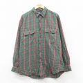XL★古着 ラルフローレン 長袖 ブランド シャツ メンズ 90年代 90s BENFORD 大きいサイズ 緑他 チェック【spe】 25nov18
