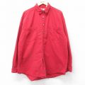 XL★古着 リーバイス Levis 長袖 ブランド シャツ メンズ 00年代 00s コットン 赤 25dec17