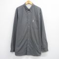 XL★古着 コロンビア 長袖 ブランド シャツ メンズ 00年代 00s 大きいサイズ ロング丈 コットン ボタンダウン 紺他 チェック 25dec20