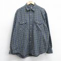 XL★古着 ドッカーズ 長袖 ブランド シャツ メンズ 00年代 00s コットン 紺他 チェック 26jan19