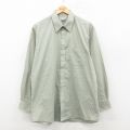 XL★古着 ピエールカルダン 長袖 ブランド シャツ メンズ 90年代 90s 緑 26jan29