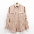 リーバイス 80s 長袖シャツ ビッグE ベージュチェック L | 古着