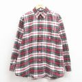 XL★古着 ノーティカ 長袖 ブランド シャツ メンズ 90年代 90s ワンポイントロゴ コットン ボタンダウン 緑他 チェック 26jan29