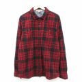 XL★古着 エルエルビーン 長袖 ブランド シャツ メンズ 00年代 00s フリース 赤他 チェック 26feb09