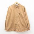 XL★古着 コロンビア 長袖 ブランド シャツ メンズ 00年代 00s 大きいサイズ コットン ボタンダウン 茶 26feb14
