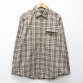 XL★古着 バナナリパブリック 長袖 ブランド シャツ メンズ コットン ベージュ他 チェック 26mar02