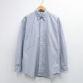 L★古着 ノーティカ 長袖 ブランド シャツ メンズ コットン 薄紺他 ストライプ 26mar04