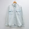 XL★古着 リーバイス Levis 長袖 ブランド シャツ メンズ 00年代 00s コットン 薄紺 デニム 26mar11