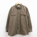カーハート 長袖シャツ ブラウン XL | 古着