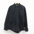 XL★古着 エルエルビーン 長袖 ブランド シャツ メンズ 90年代 90s 大きいサイズ コットン ボタンダウン カナダ製 黒 26mar31