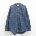 XL★古着 リーバイス Levis 長袖 ブランド シャツ メンズ 00年代 00s コットン 紺他 チェック 26apr02