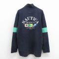 XL★古着 ノーティカ 長袖 ブランド ラガー シャツ メンズ ビッグロゴ コットン 紺 26apr03