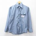 XS★古着 リーバイス Levis 長袖 ブランド シャンブレー シャツ メンズ 70年代 70s 薄紺 26apr08