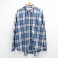 XL★古着 リーバイス Levis 長袖 ブランド シャツ メンズ 00年代 00s 大きいサイズ コットン 紺他 チェック 26apr08