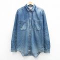 XL★古着 リーバイス Levis 長袖 ブランド シャツ メンズ 00年代 00s コットン 紺 デニム 26apr08