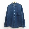エディーバウアー 00s 長袖シャツ ネイビー XL | 古着