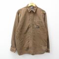 XL★古着 ラルフローレン 長袖 ブランド シャツ メンズ 90年代 90s ワンポイントロゴ 鳥 コーデュロイ コットン 茶 26apr14