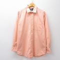 XL★古着 ラルフローレン 長袖 ブランド シャツ メンズ 90年代 90s CURHAM 大きいサイズ コットン ピンク 26apr20