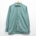 クリスチャンディオール 90s 長袖シャツ ストライプ グリーン L | 古着