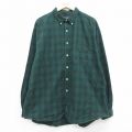 アバクロンビー 90s 長袖シャツ グリーンチェック XL | 古着