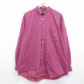 ノーティカ 90s 長袖シャツ ワンポイントロゴ レッド XL | 古着