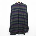 ノーティカ 90s 長袖ポロシャツ ワンポイントロゴ グリーン XL | 古着