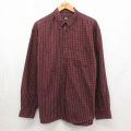 ドッカーズ 長袖シャツ チェック レッド XL | 古着