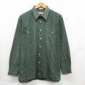 ピエールカルダン 90s 長袖シャツ ストライプ カーキ XL | 古着