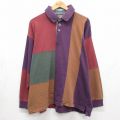 ラルフローレン 80s 長袖ポロシャツ チャップス パープル XL | 古着