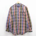 トミーヒルフィガー 90s 長袖シャツ ブルーチェック XL | 古着