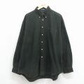 トミーヒルフィガー 90s 長袖シャツ ワンポイントロゴ グリーン XL | 古着